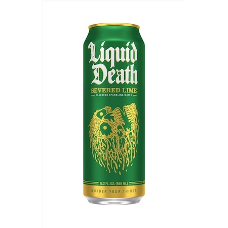 Liquid Death Liquid Death Severed Lime Lime Sparkling Natural Mineral Water 19.2 oz 1 pk 222